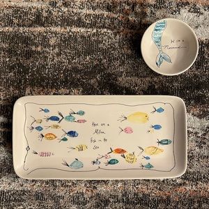 NWOT Jewelry Tray and Ring Dish Set